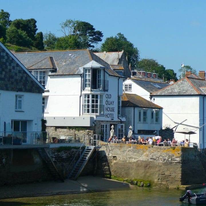 Old Quay House Hotel from the river Fowey