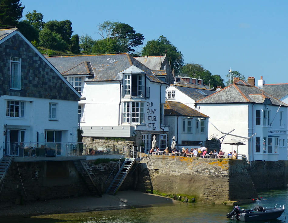 Old Quay House Hotel from the river Fowey