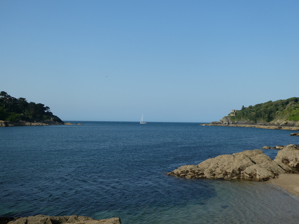 Looking out to the sea from the Esplanade Fowey