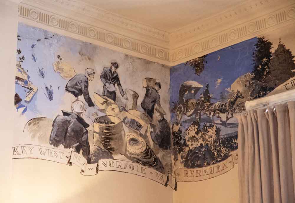 Detail of Frieze at Greenway - Copyright Alex Graeme Unique Devon Tours