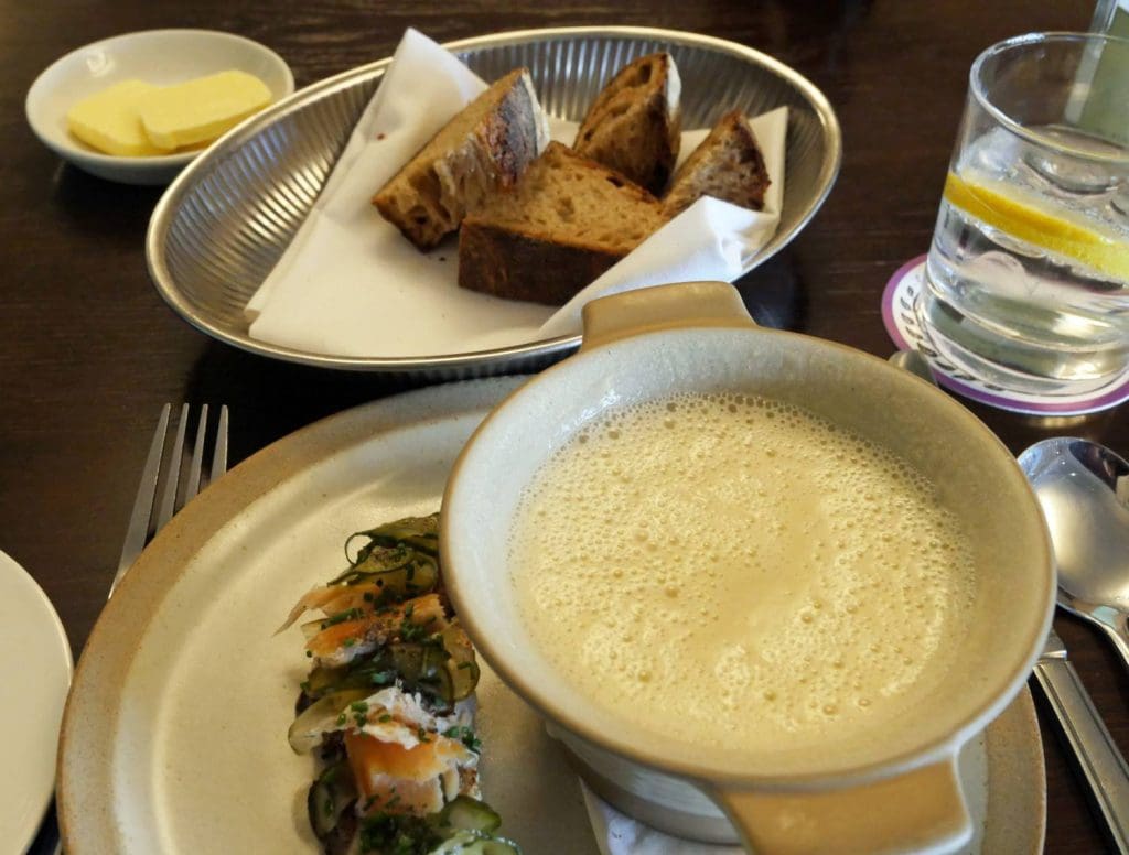 Angel Abergavenny Soup in the Oak Room