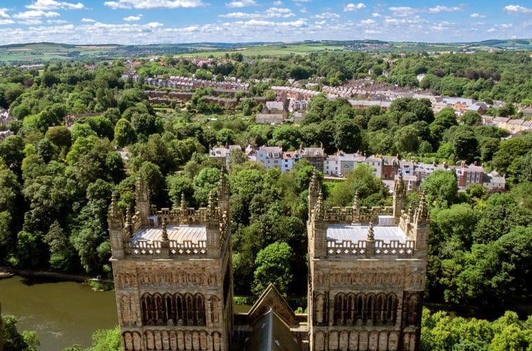 View from the top of Durham Cathedral