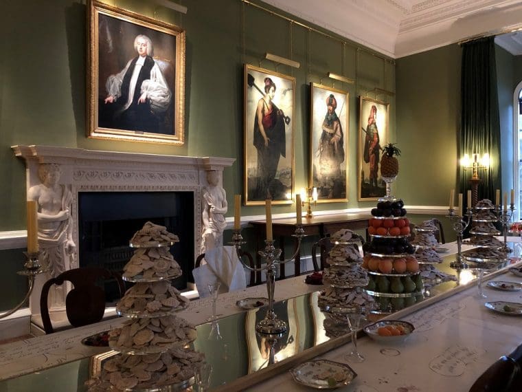 The dining room at Auckland Castle