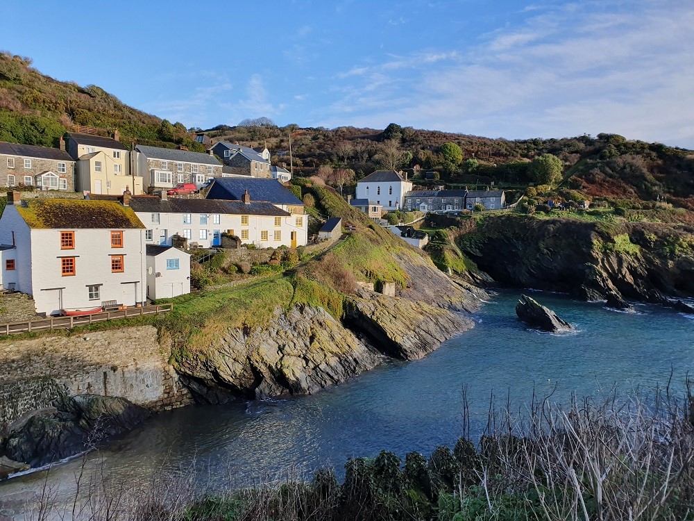 Portloe - December sunshine and calm seas.