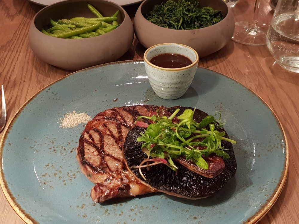 Andaz Hotel Eastway ribeye steak