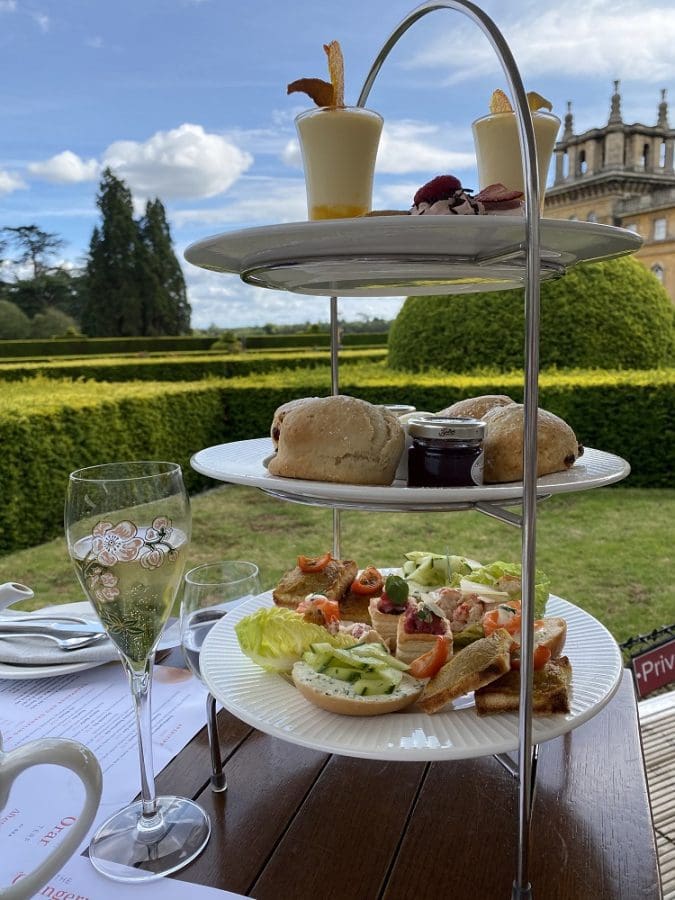 Blenheim Palace afternoon tea tray