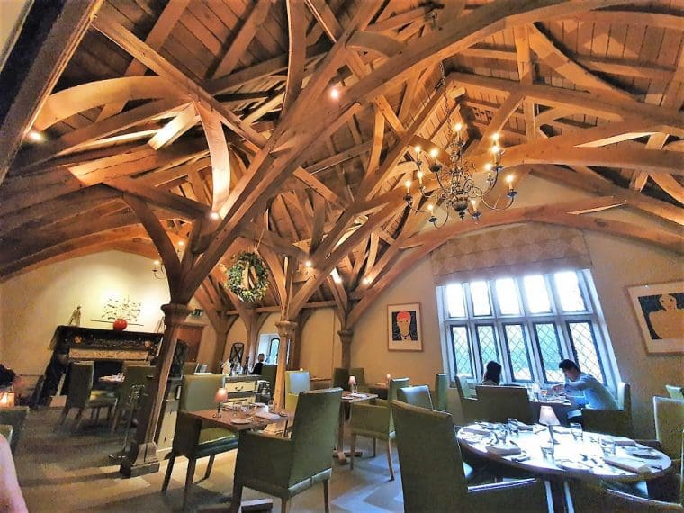 interior of Estate Grill at Great Fosters