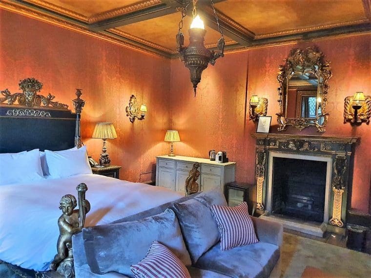 Interior view of Italian suite at Great Fosters