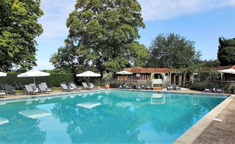 Outdoor swimming pool at Great Fosters