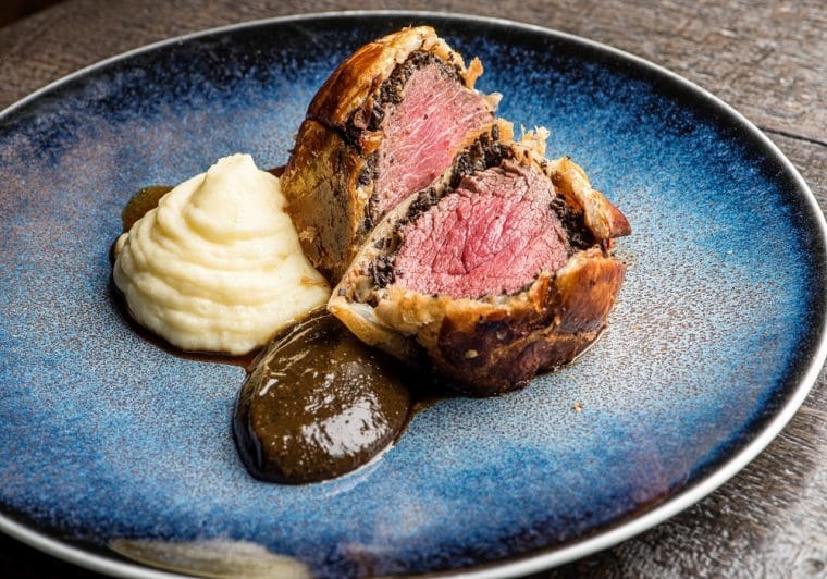 Main course beer Wellington at Black Bull Sedbergh