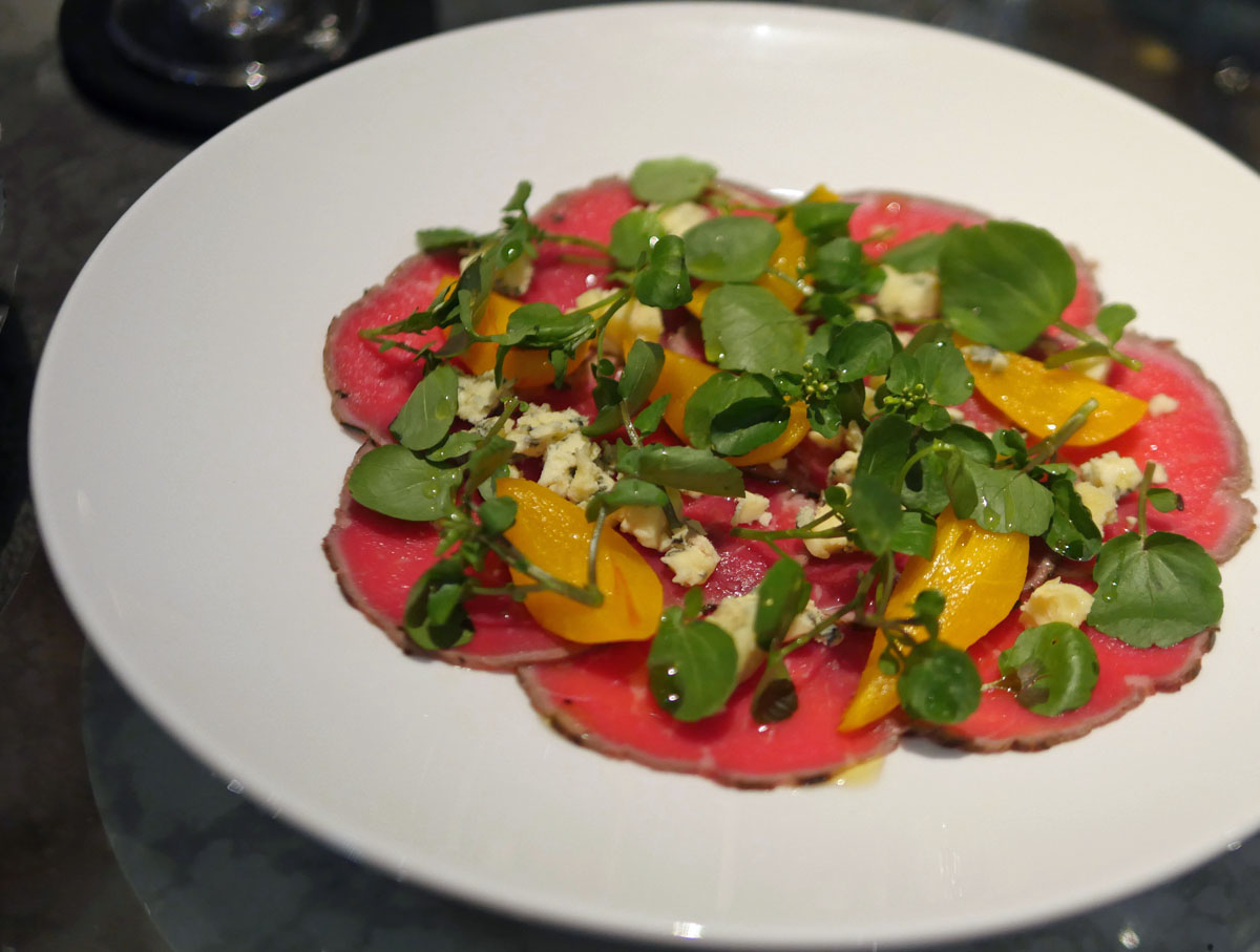 Carpaccio of beef - churchill bar