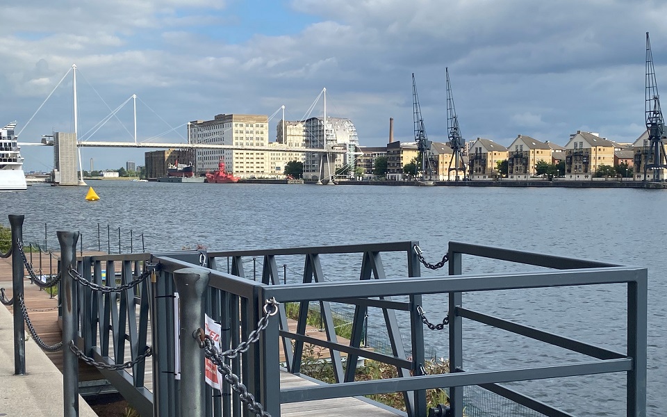 Looking out over the docks Crowne Plaza Royal Victoria Docks