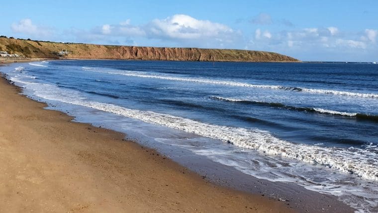 View of Filey beach