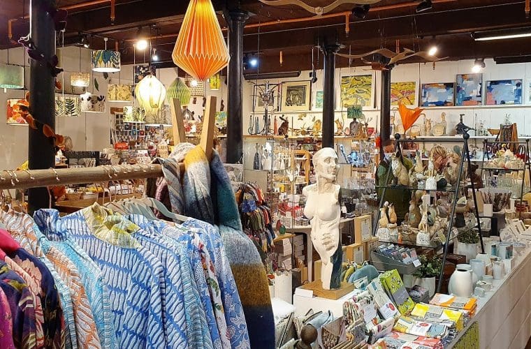 Goods for sale at Fisherton Mill Market