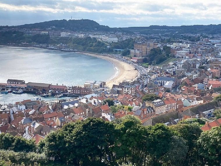 View of Scarborough from the castle