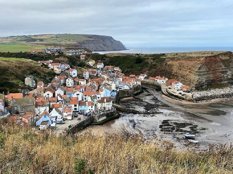 View from the Cleveland Way of Staithes
