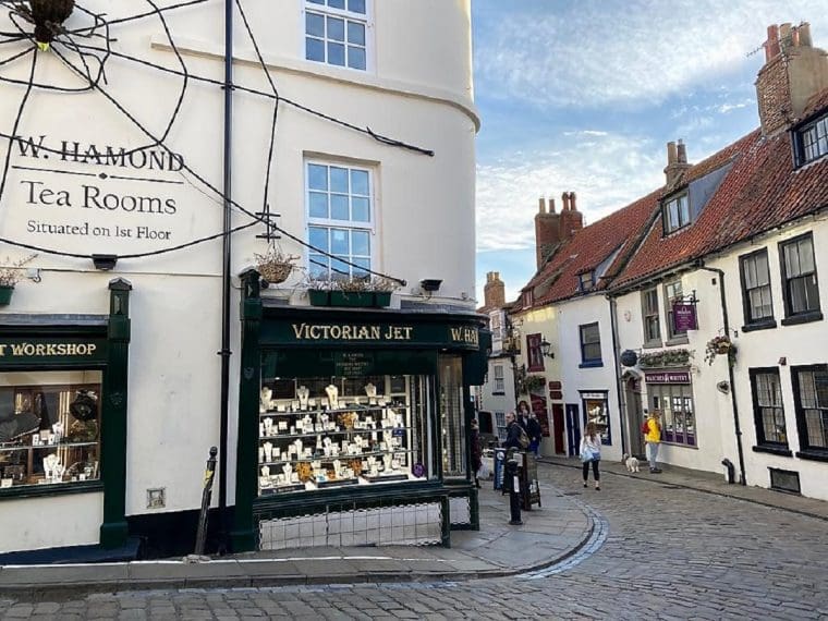 Shop selling Victorian jet in Whitby