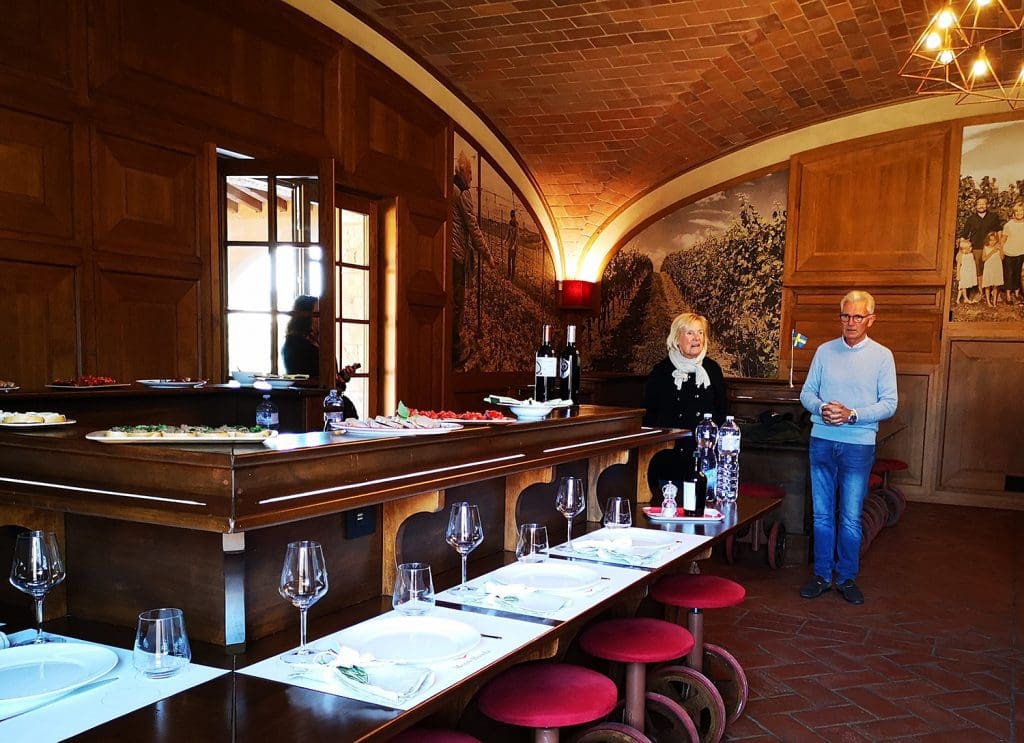 Monterosola wine tasting room