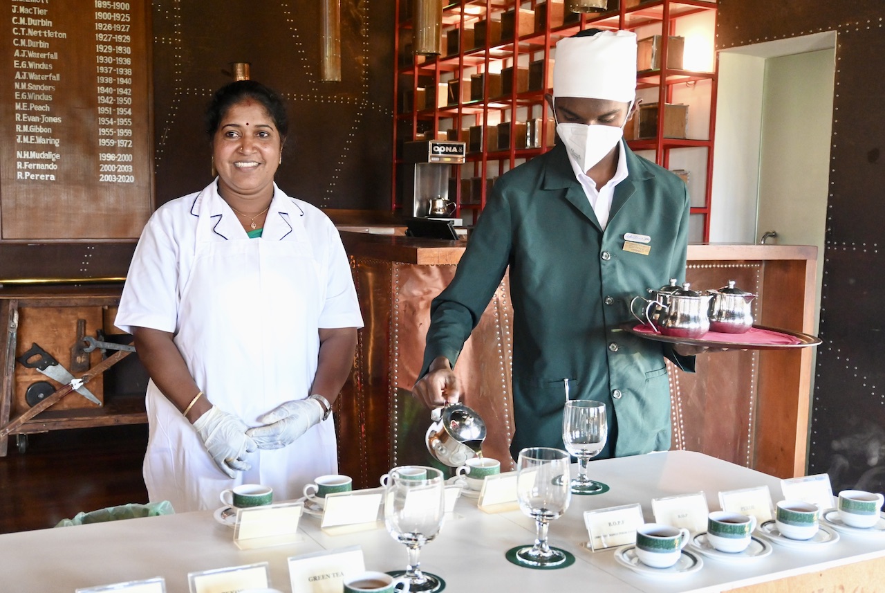Tea tasting Heritance Tea Factory