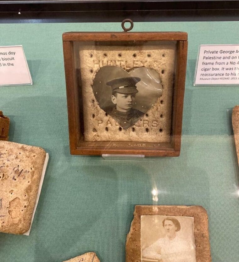 Example of biscuit frame at Reading Museum