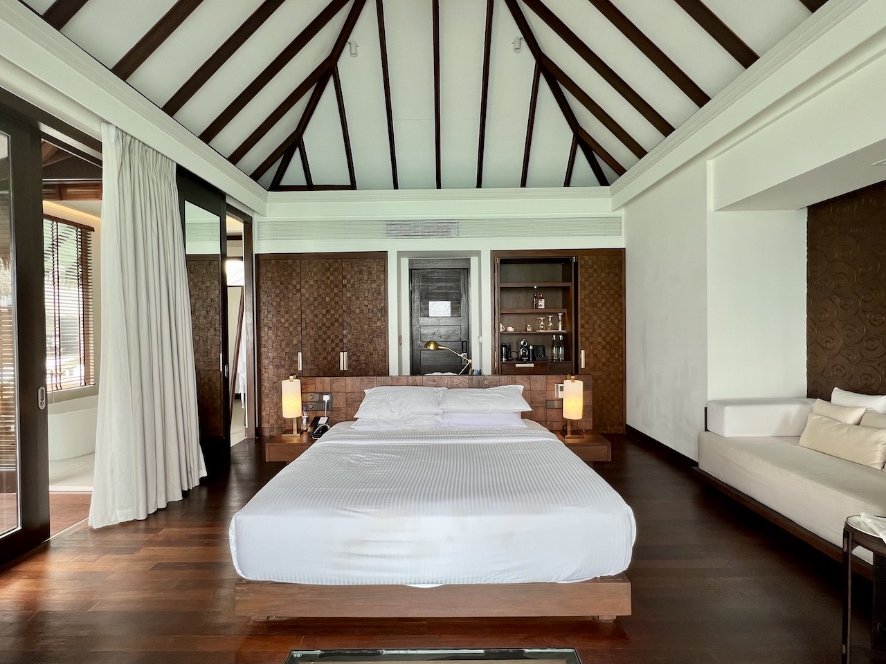 Bedroom in an Ocean Villa, Maldives