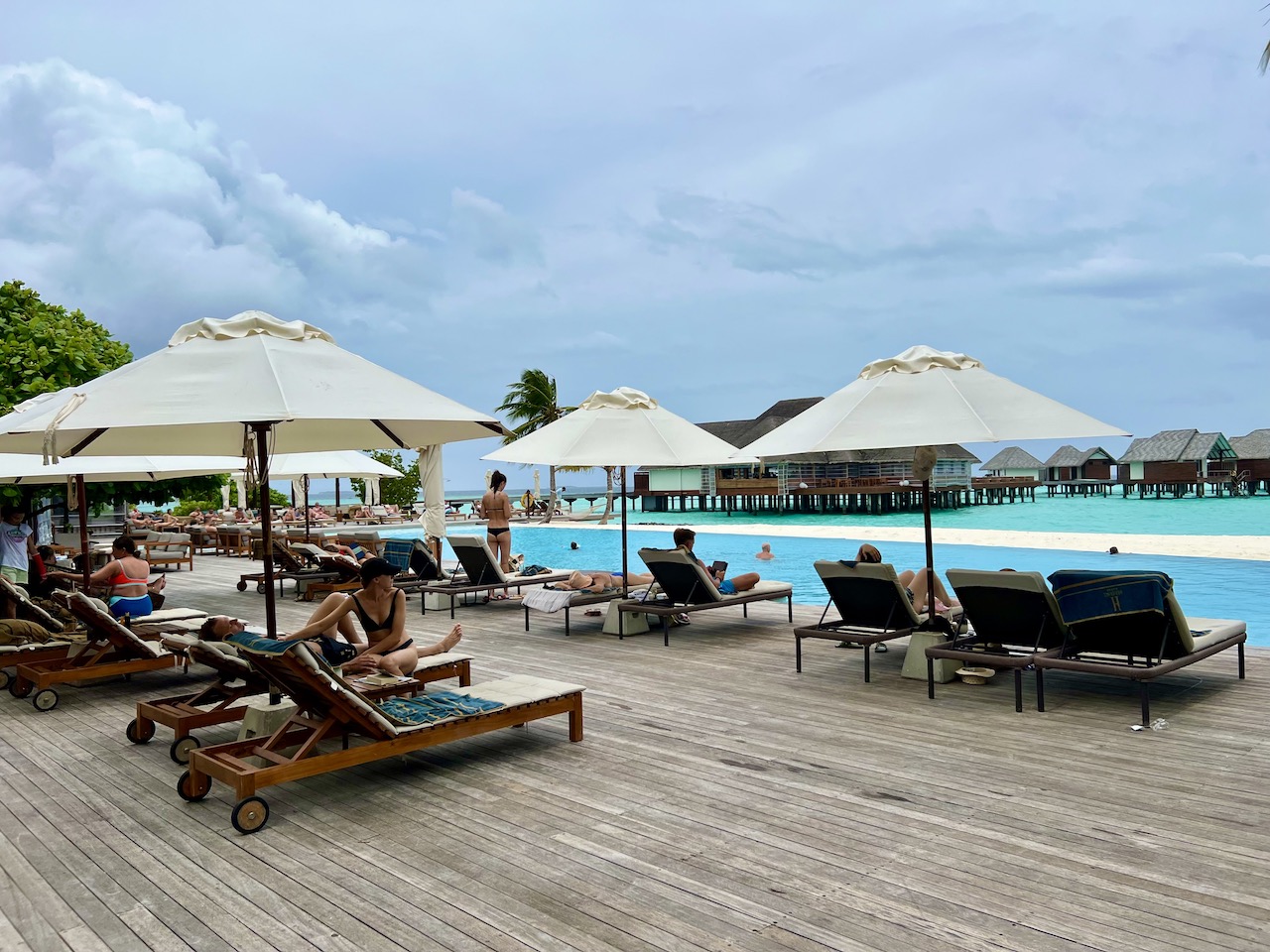 Poolside at Aarah Maldives