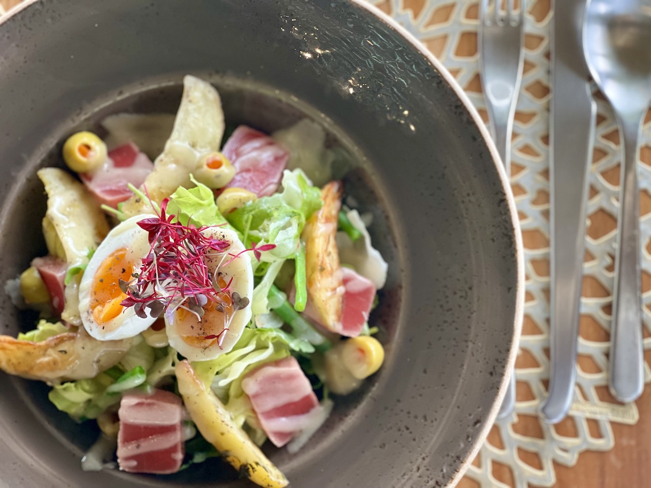 Delicious Tuna Nicoise Baani Maldives
