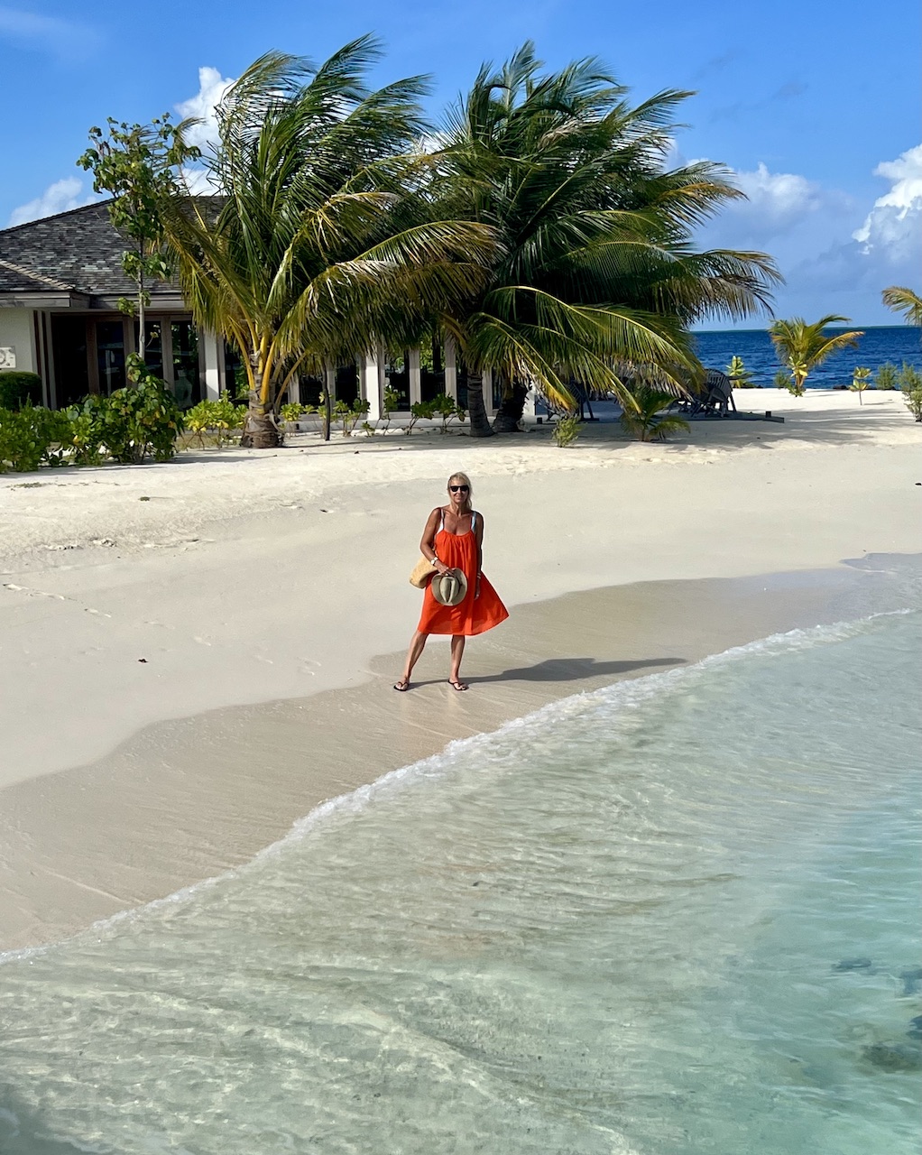 On the beach at Kagi Maldives