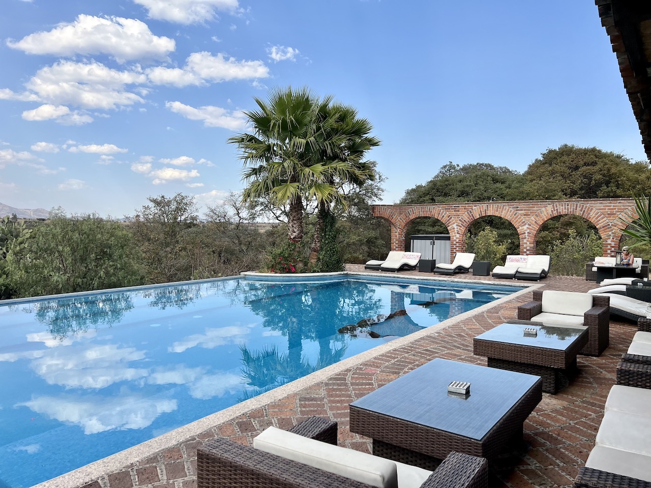 pool at Rancho Las Cascadas