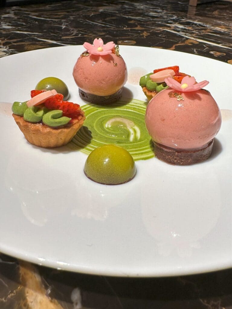 Sweet selection at Dhawa Yura Kyoto afternoon tea