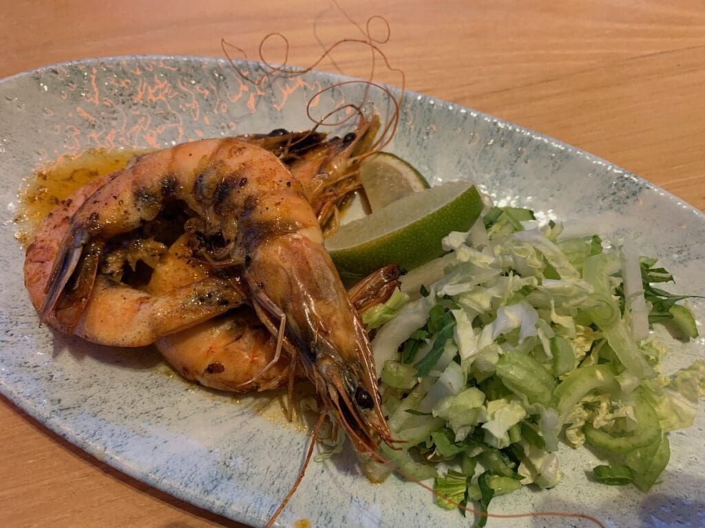 Brudenell seafood grill prawns