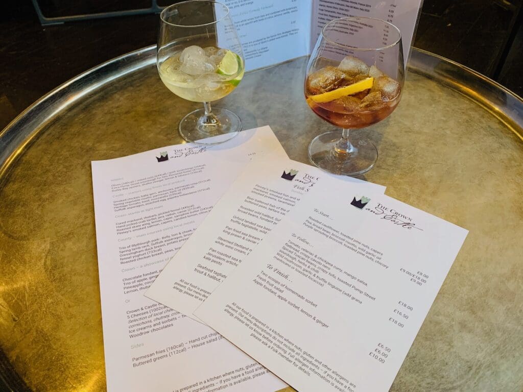 The Crown and Castle COCKTAILS