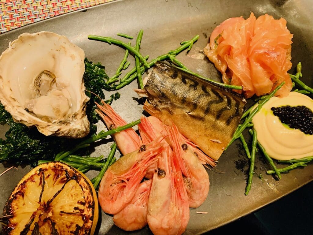 The Crown and Castle seafood