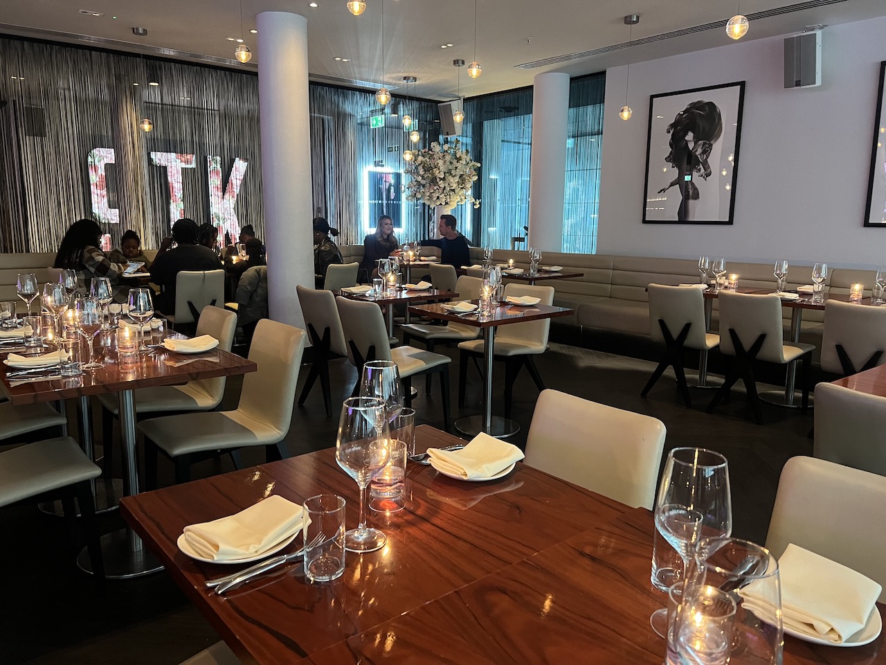 The Westminster STk dining room