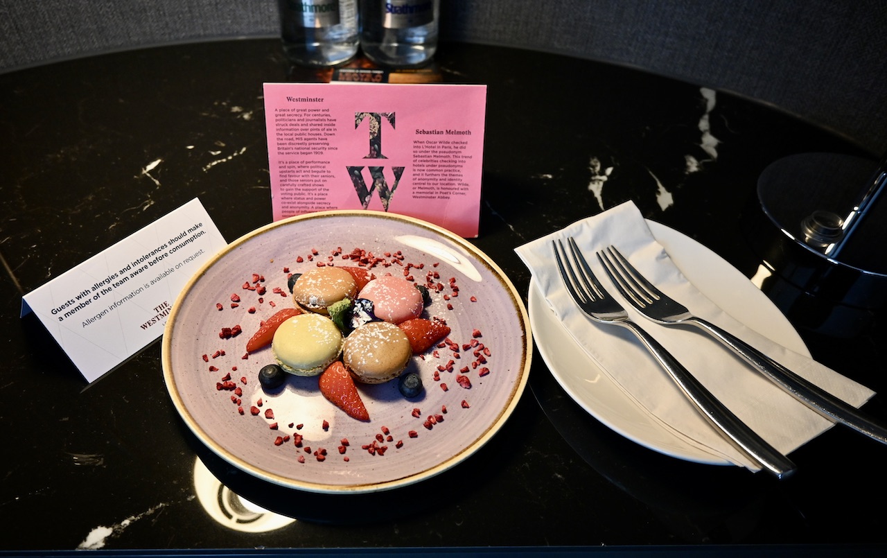 The Westminster welcome treat