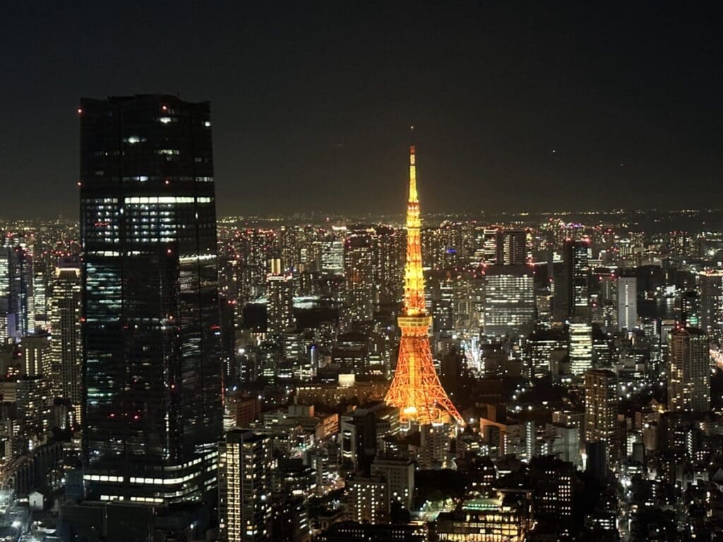 Tokyo skyline at night