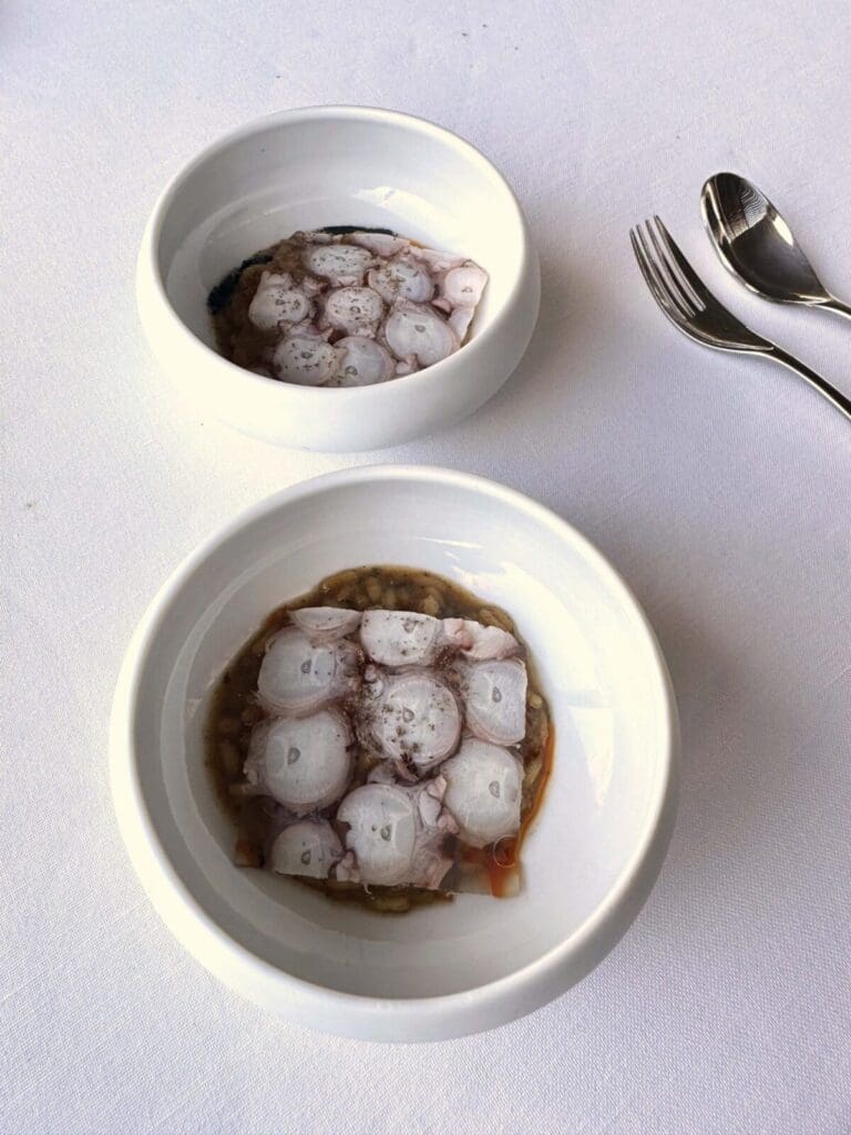 Miramar restaurant octopus mosaic, rice 1