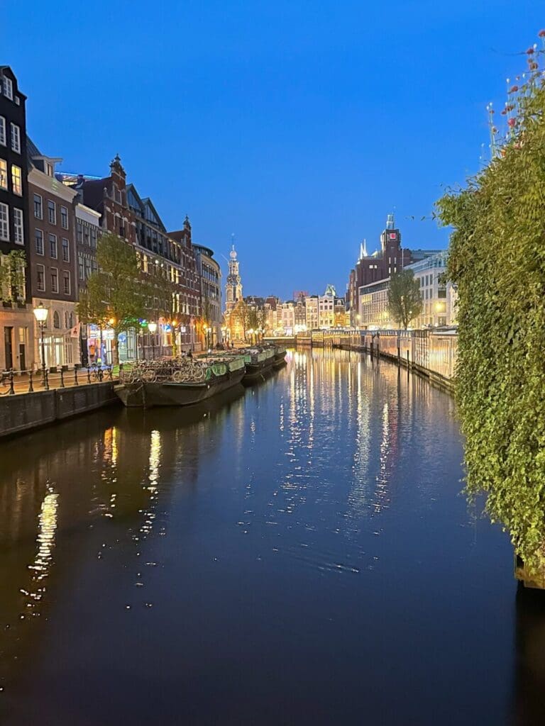 View of NH Collection Amsterdam Flower Market on Singel canal