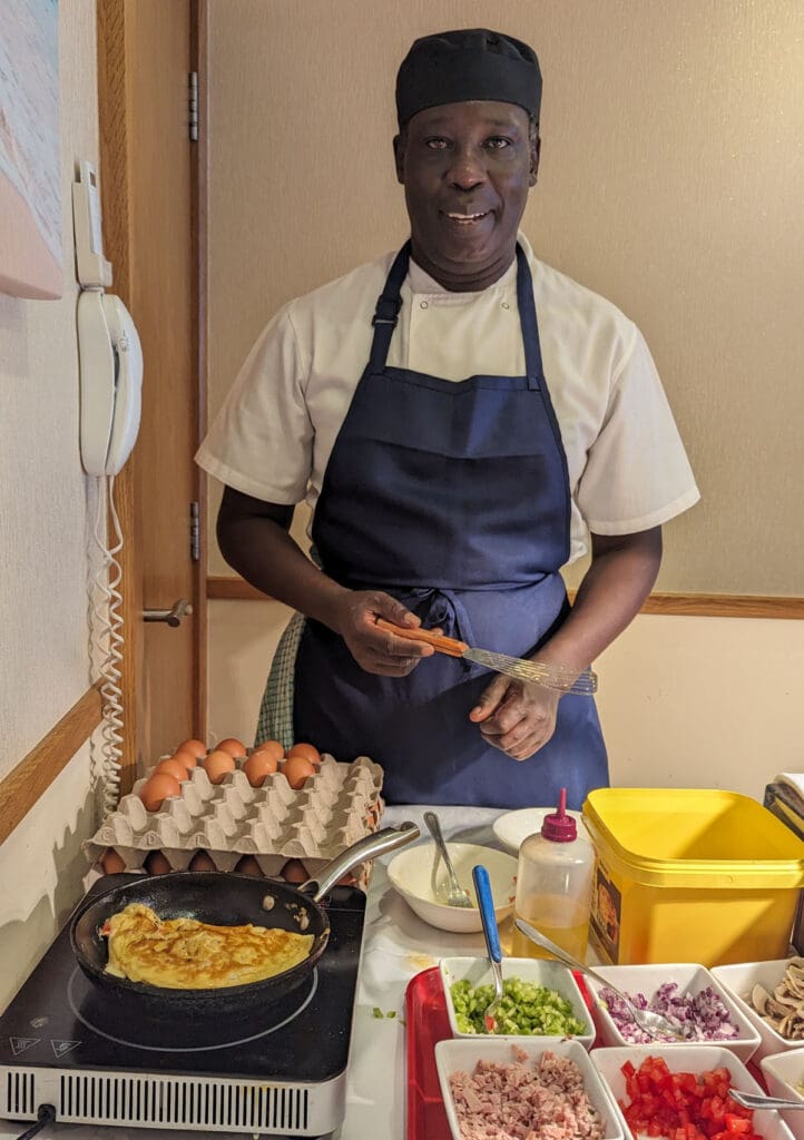 Omelettes at Biarritz Hotel