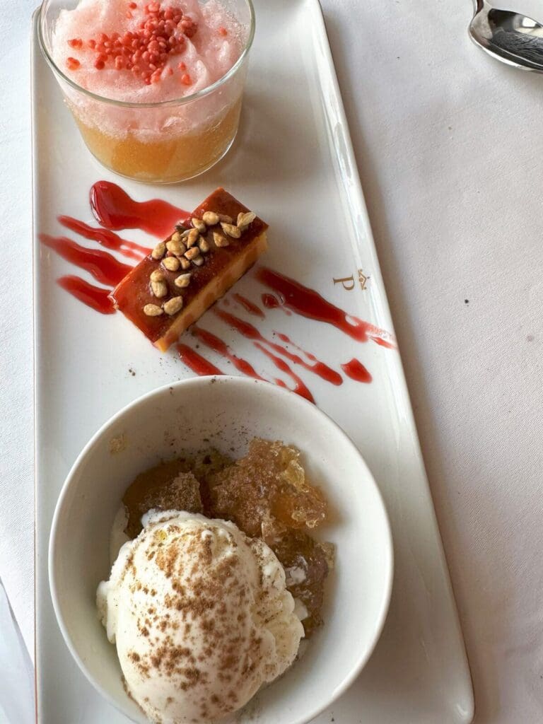 Parador de Cuenca dessert selection