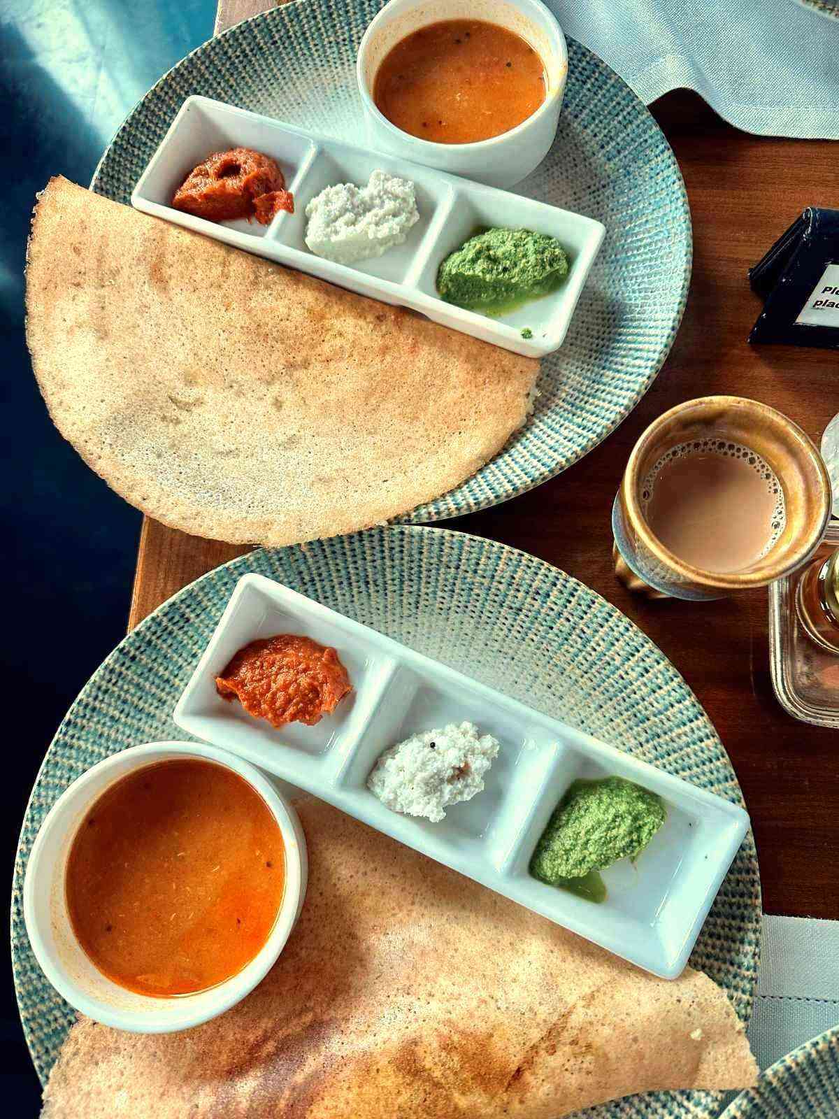 The Leela Palace New Delhi breakfast dosa 1