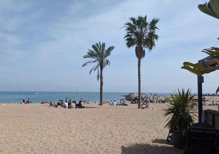 Barcelona Beach with Windstar