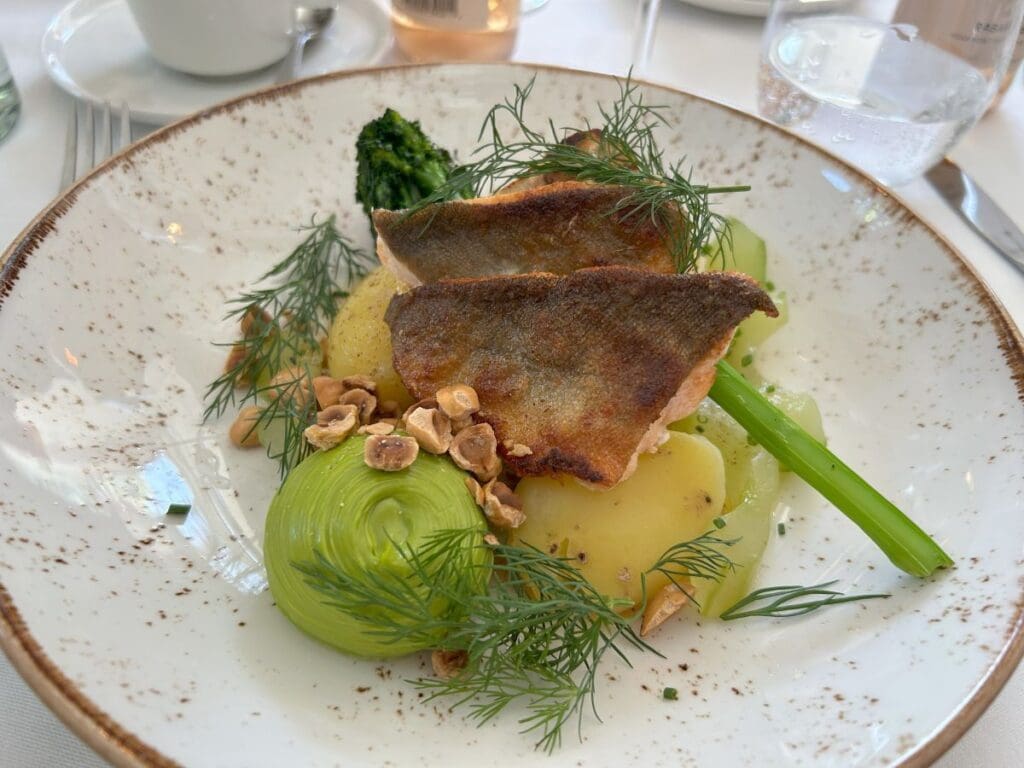 A plate of traditional Swedish food from Villa Ana in Uppsala Sweden