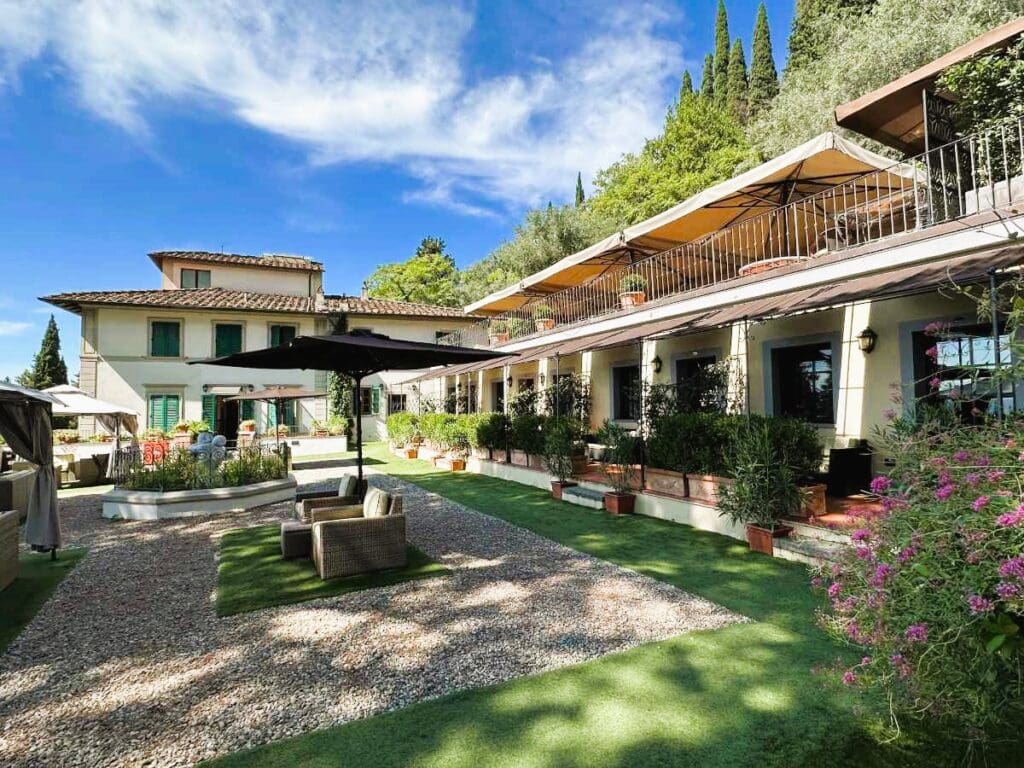 FH 55 Hotel Villa Fiesole terrace and rooms view