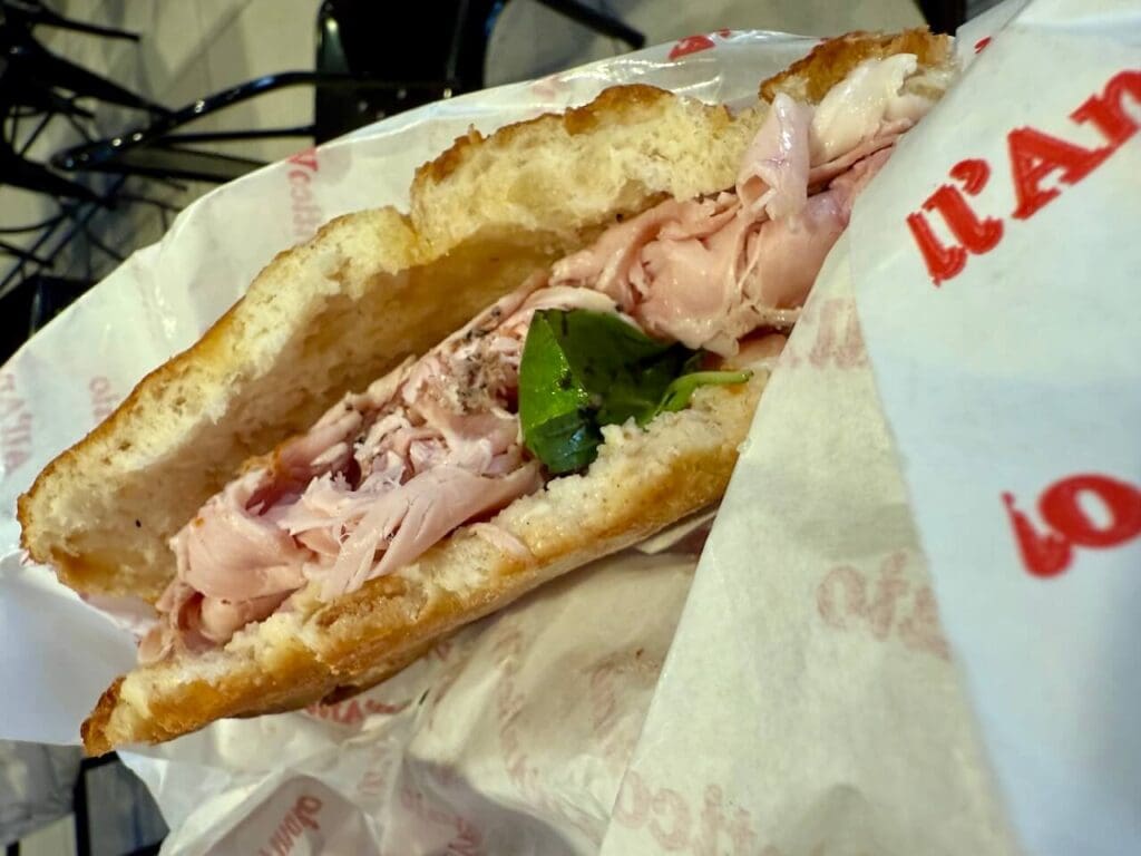 The special sandwich of All'Antico Vinaio