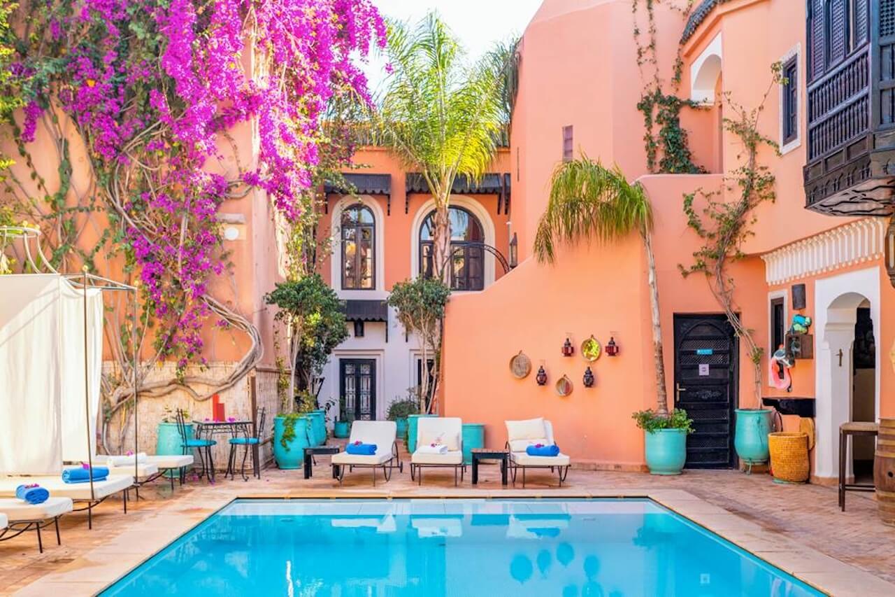 Swimming poll at Les Borjs de la Kasbah