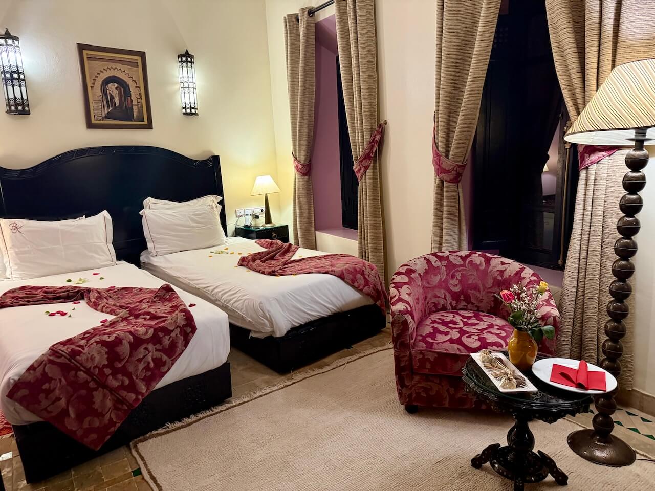 Twin room at Les Borjs de la Kasbah