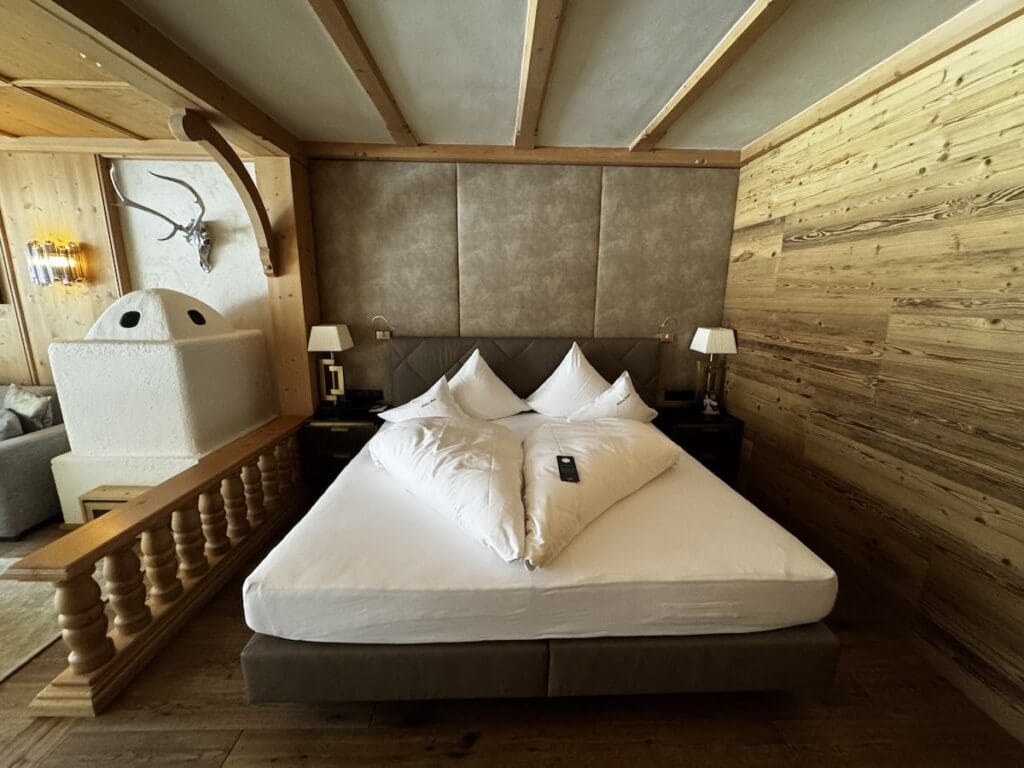 Zwölfer Deluxe double room at the Jagdhof Spa Hotel in Neustift Austria