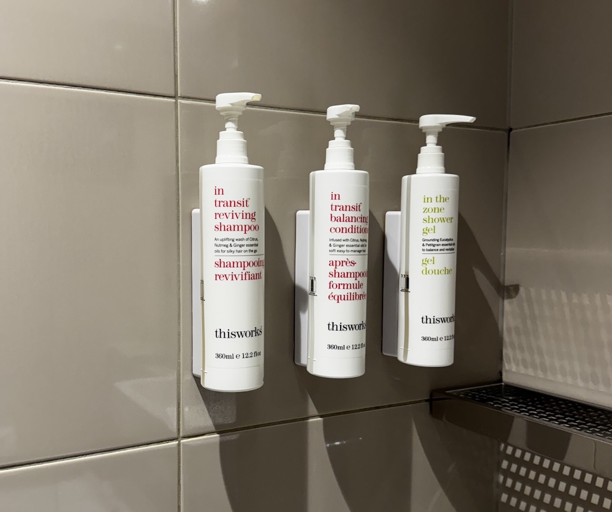 This Works toiletries at the London Heathrow Marriott Hotel