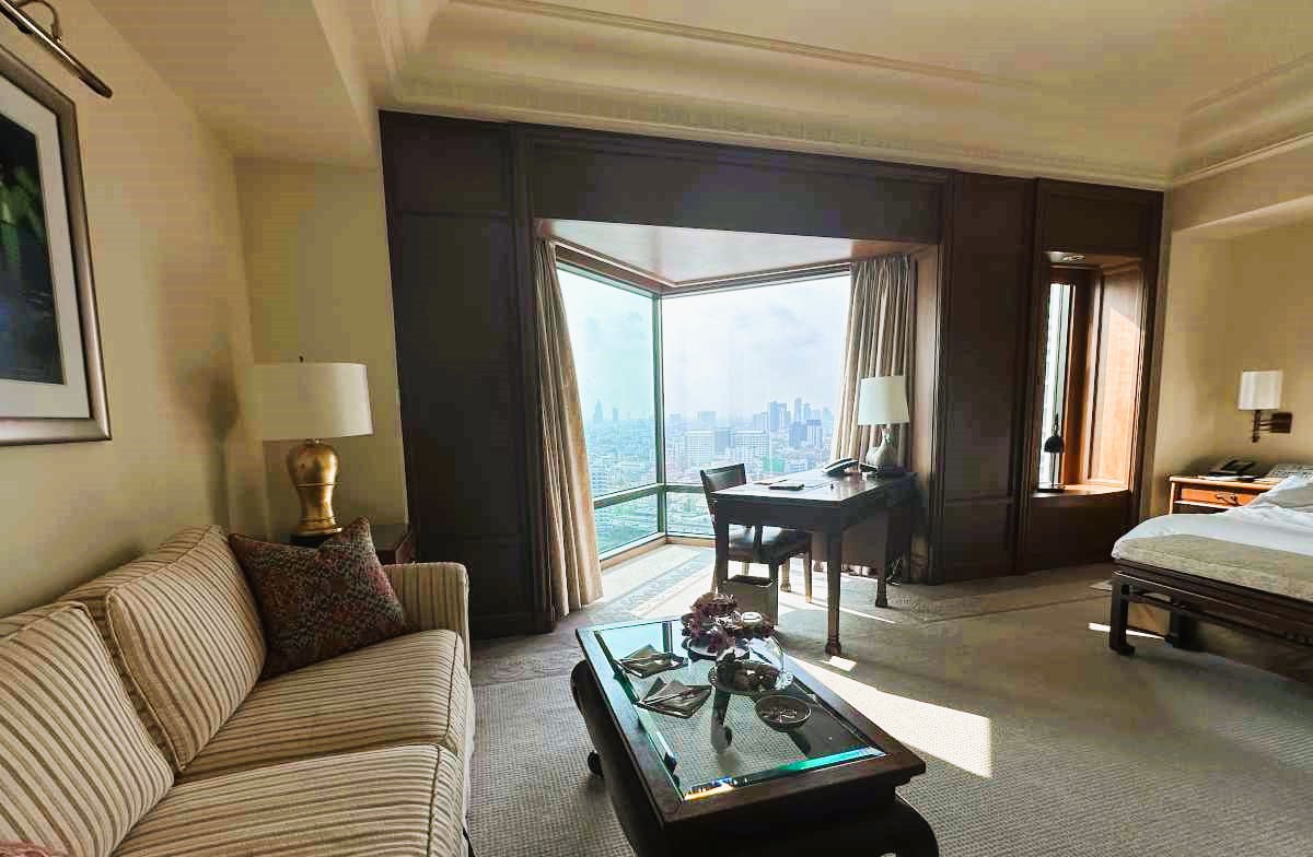 The Peninsula Bangkok Grand Deluxe room on 28th floor